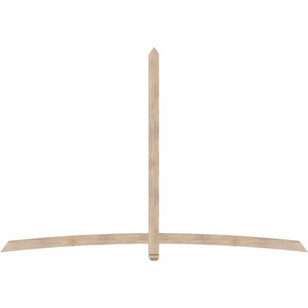 Ekena Millwork Bellingham Smooth Timber Gable Bracket, Douglas Fir, 108"W x 72"H x 3 1/2"D x 3 1/2"F, 16/12 Pitch GBW108X72X0404BEL00SDF